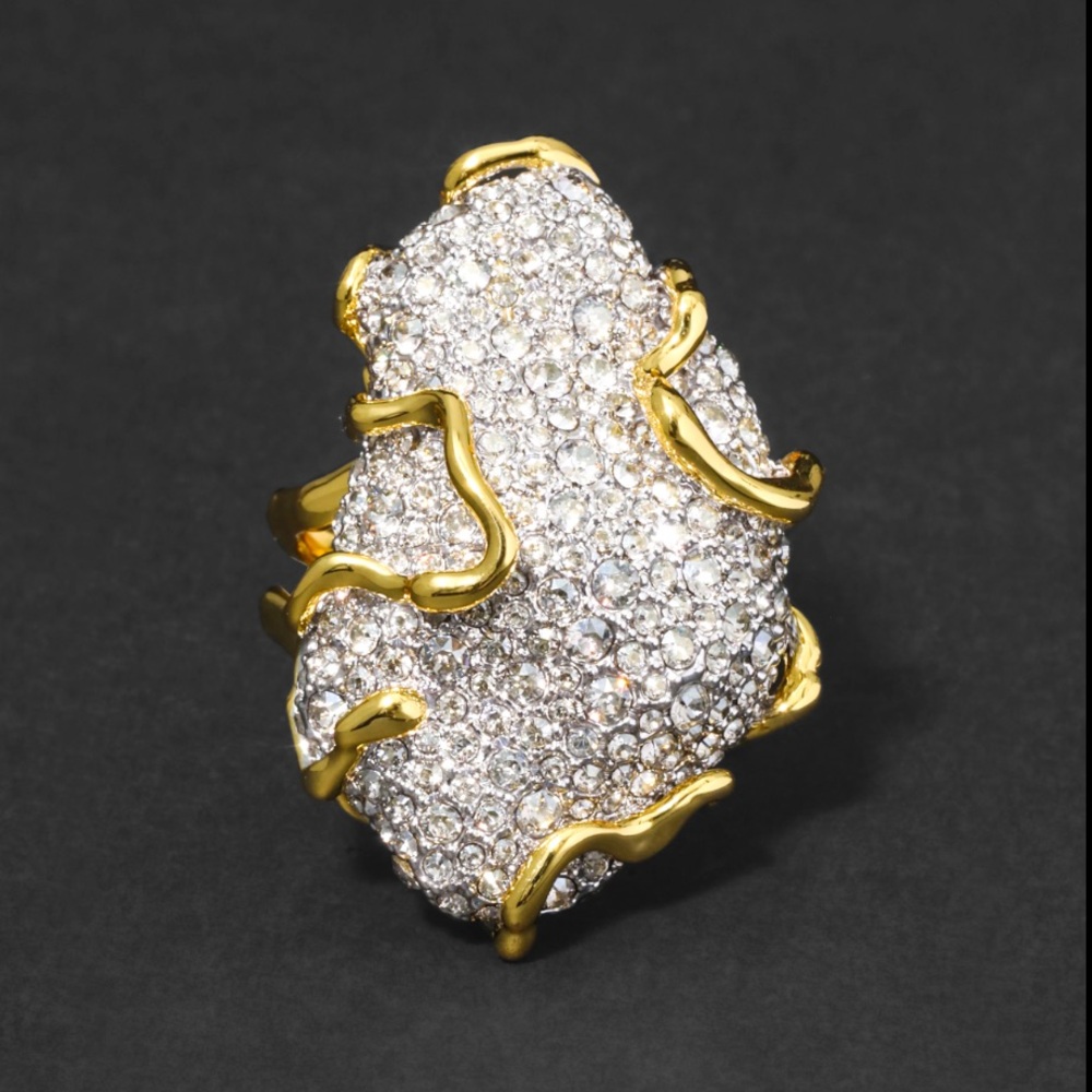 Alexis Bittar Solanales Large Crystal Pavé Geode Ring